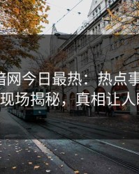 爆料网暗网今日最热：热点事件曝光，大V现场揭秘，真相让人瞠目