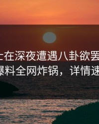 业内人士在深夜遭遇八卦欲罢不能，51爆料全网炸锅，详情速看
